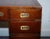 Military Campaign Twin Pedestal Desk with Leather Top For Sale - Image 6 of 16