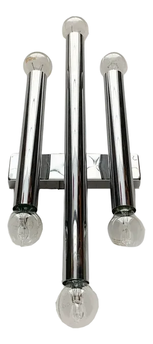 Mid-Century Space Age Chrome Wall Lamp