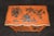 Burnt Orange Unique Design Petitie Chinoiserie Style Italian Painted Commode For Sale - Image 8 of 15