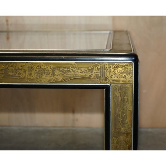 Mid-Century Modern Acid Etched Coffee Table by Bernhard Rohne For Sale - Image 5 of 18