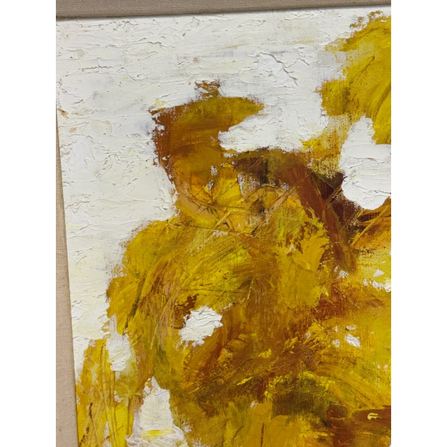 Eve Binswanger "Meditation" Abstract Oil on Canvas, Vintage For Sale - Image 4 of 12