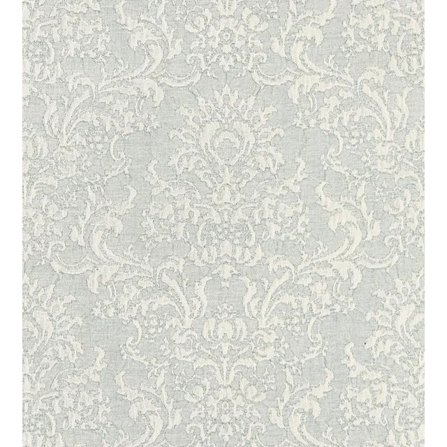 Traditional Sample - The House of Scalamandré San Luca Damask Fabric, Rain For Sale - Image 3 of 3
