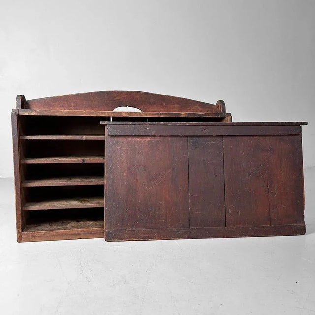 Characterful Meiji-period storage box with a warm, timeworn patina. Dimensions: height 43 cm, width 62.5 cm, depth 17.5...