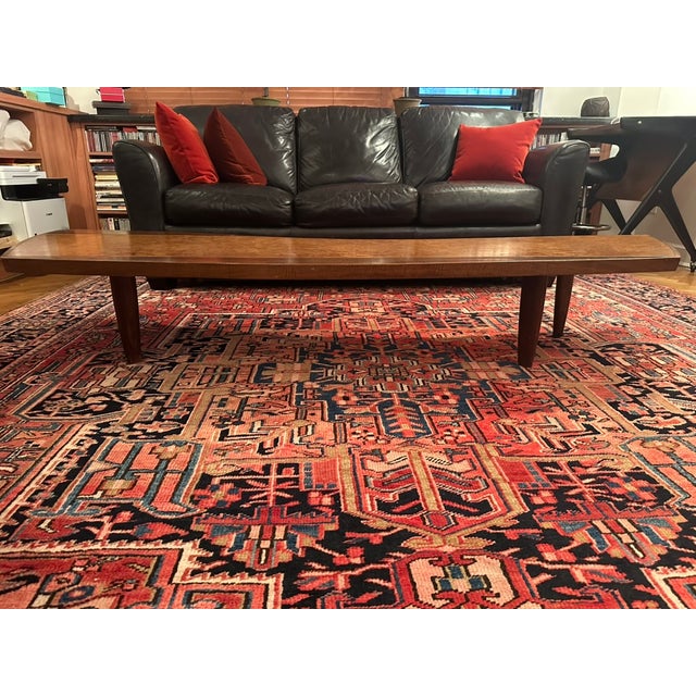 Mid-Century Modern Mid-Century George Nakashima Rosewood Coffee Table Long and Organic Shaped For Sale - Image 3 of 15