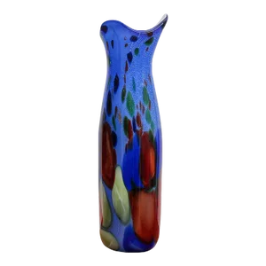 Vintage Tall Italian Cristalleria Murano Glass Art Vase