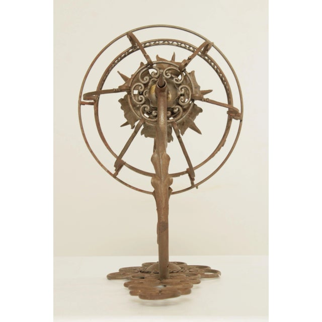 1970s Vintage Italian Wrought Iron Wall Sconce For Sale - Image 5 of 12