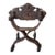 Late 19th Century Italian Renaissance Revival Carved Walnut Savonarola Chair For Sale