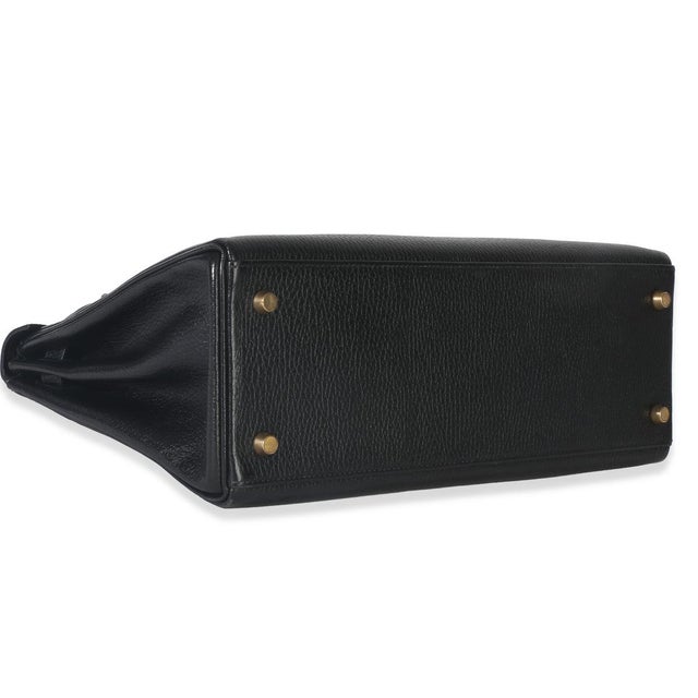 Vintage Black Ardennes Kelly 32 GHW For Sale In New York - Image 6 of 9