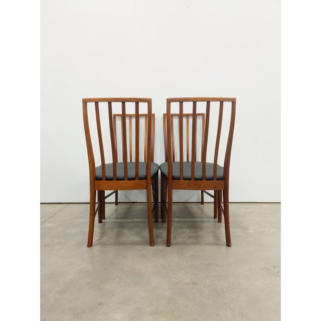 1960s Set of 4 Vintage Mid Century Modern Dining Chairs Attributed to McIntosh For Sale - Image 5 of 8