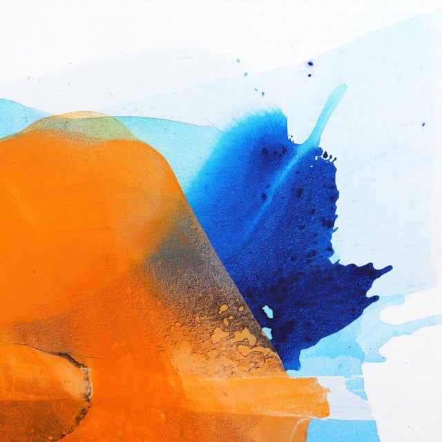 Abstract "Island in the Sky" Contemporary Abstract Acrylic Painting by Clara Berta For Sale - Image 3 of 9