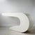 White White Laminate Console Desk Table in the Style of Pierre Cardin For Sale - Image 8 of 9