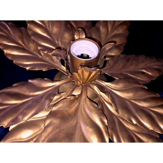 Mid-Century Modern Florentine Gold-Plated Ceiling Light by Hans Kögl, 1960s For Sale - Image 4 of 9