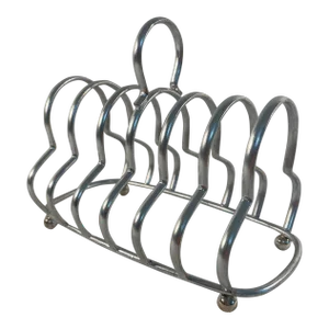 Vintage Mid Century English Silverplated Toast Rack