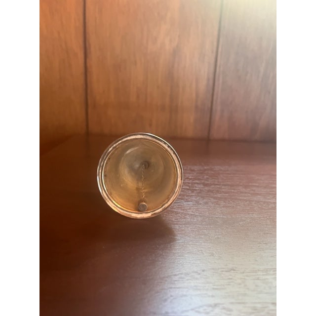 Mid-Century Modern Allan Adler Silversmiths Vintage Sterling Dinner Table Bell With Ebony Handle For Sale - Image 3 of 3