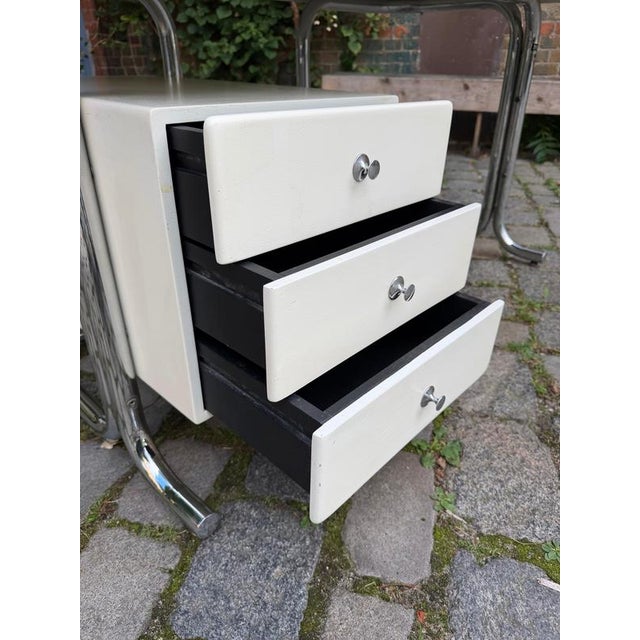 White Fiberglass and Chrome Desk by Inn Lissone, 1970s For Sale - Image 10 of 11