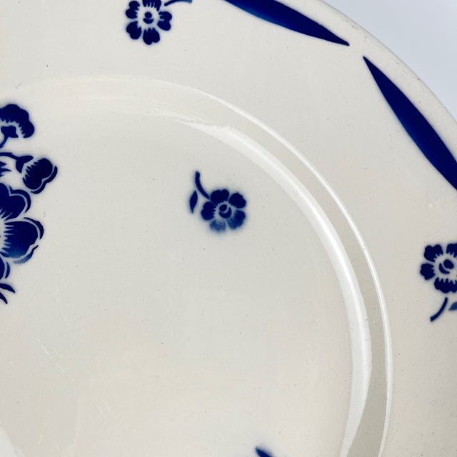Demi-Porcelain Cake Plate from Badonviller, 1920s For Sale - Image 3 of 8