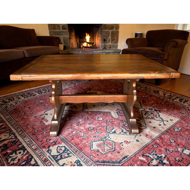 Brown 1960s Drake, Smith & Co. High Quality Table Builders - Bristol, Vermont. Solid Knotty Pine. For Sale - Image 8 of 12