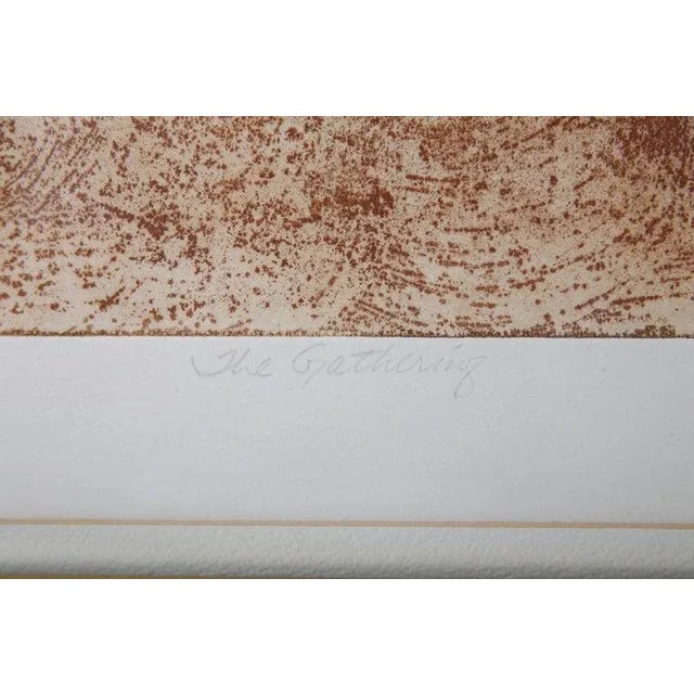 Lithograph Titled "The Gathering" by B. Zeller For Sale In West Palm - Image 6 of 13