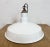 Industrial White Enamel Factory Pendant Lamp from Quadrangle Mfg. Co., 1960s For Sale - Image 9 of 18
