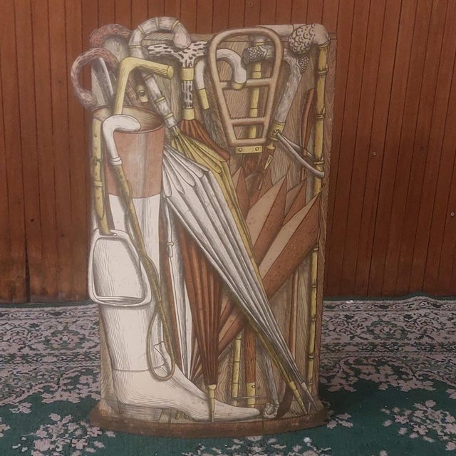 Piero Fornasetti Umbrella Stand from Piero Fornasetti, 1950s For Sale - Image 4 of 9