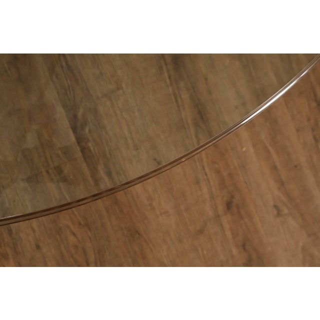 Late 20th Century Ficks Reed Round Glass Top 'Sheaf of Wheat' Dining Table For Sale - Image 5 of 18