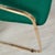 Vintage Poker Chairs in Green Fabric, Set of 4 For Sale - Image 5 of 14