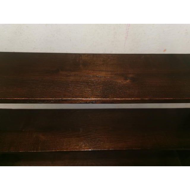 German Art Nouveau Minimalist Shelf in Oak, 1890s For Sale - Image 5 of 10