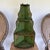 19th Century European Hand Painted Green Wooden Corner Wall Shelf With Floral Motifs For Sale - Image 9 of 12