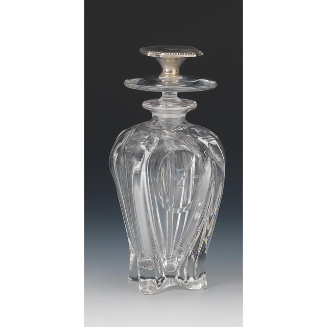 Transparent Art Deco Crystal Vanity Perfume Bottle with Sterling Top 'Warly' 20th Century For Sale - Image 8 of 8