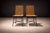 Mid-Century Modern Set of 2 Chairs in Metal & Wicker, Carlo Hauner, 1950s For Sale - Image 3 of 9