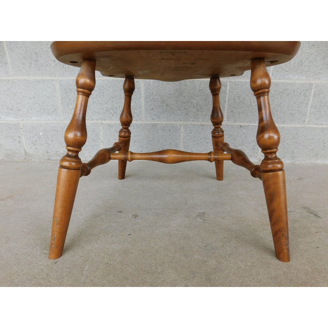 Ethan Allen Heirloom Nutmeg Braceback Windsor Arm Chair 10-6020a For Sale - Image 10 of 13