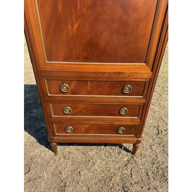 19th Century French Louis XVI Secretary Desk Carrara Marble Top For Sale - Image 13 of 18