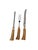 Art Deco era 3 pieces Carving set by E Parker & Sons in Sheffield England This 3 piece set features Bakelite antler style...
