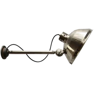 Vintage Industrial Medical Surgery Wall Light in Silver Metal