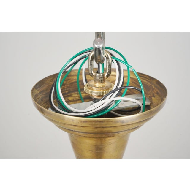 Antique 8 In. Clear Crystal Onion Bell Jar Pendant Light For Sale - Image 13 of 13