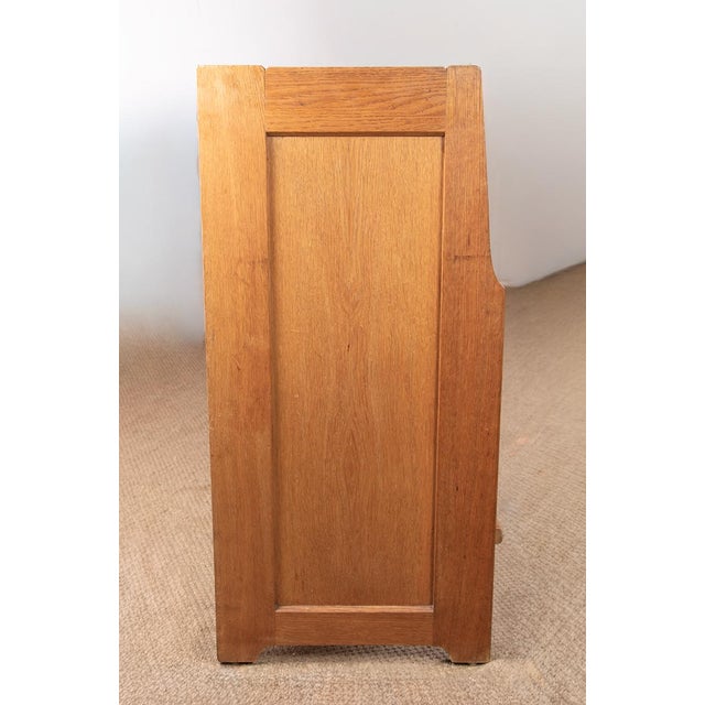Brown Large Sideboard in Oak and Danikowski Ceramics by Guillerme et Chambron for Votre Maison, 1960s For Sale - Image 8 of 18