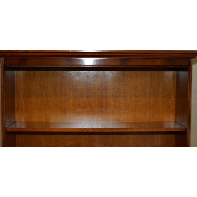 Wood Yew Wood Open Library Bookcase from Bradley, England For Sale - Image 7 of 18