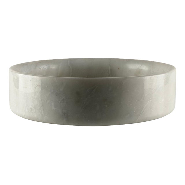 Vintage Carrara Marble Centerpiece Stand by Angelo Mangiarotti, 1970s For Sale