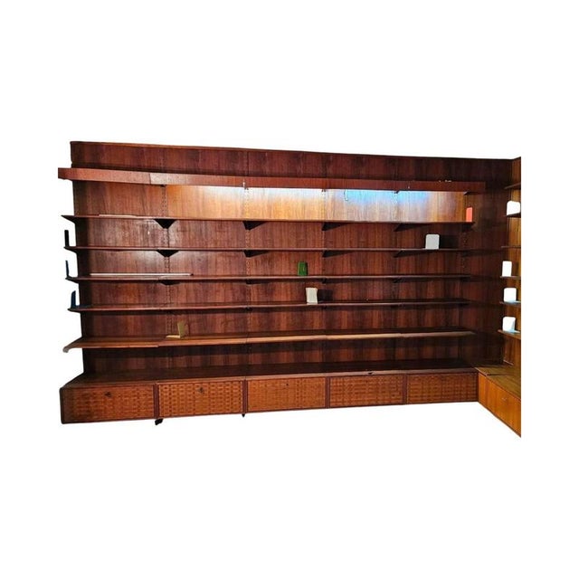 Teak Modular Wall System in the style of Poul Cadovius, 1960s For Sale - Image 3 of 14