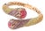 Bochic “Capri” Vintage Ruby< Sapphire & Multi Gem Bangle Set In 18K Gold & Silver For Sale