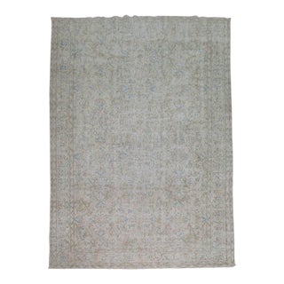 Distressed Vintage Turkish Rug - 6'7" x 10' For Sale