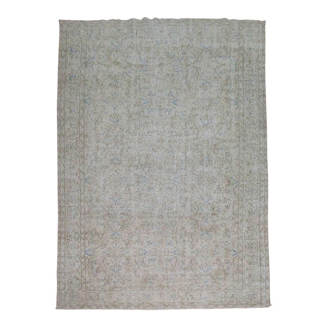 Distressed Vintage Turkish Rug - 6'7" x 10' For Sale