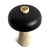 Contemporary Porcini Travertine Black Table Lamp For Sale - Image 3 of 10