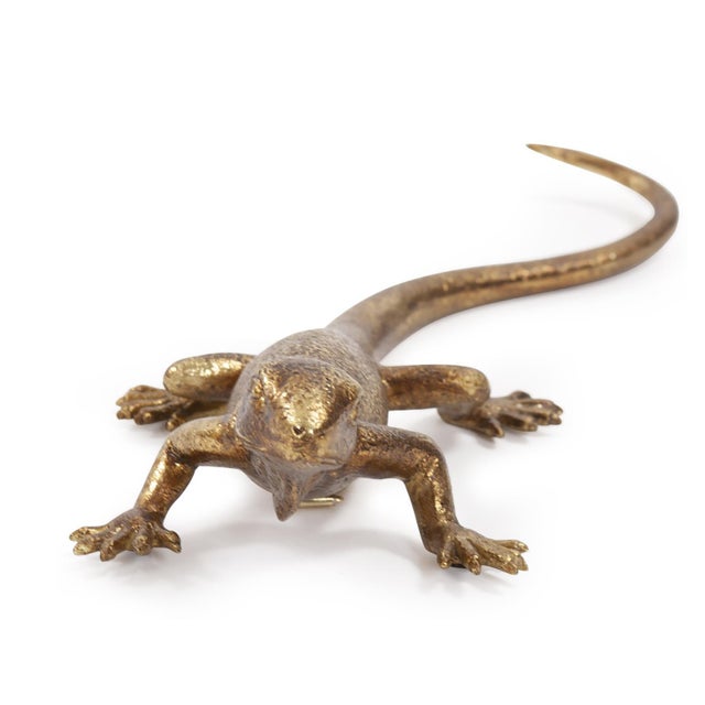 Kenneth Ludwig Chicago Golden Lizard Wall Decor For Sale - Image 4 of 11