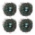 Glittery Bird Nest Christmas Ornaments - Set of 4 For Sale