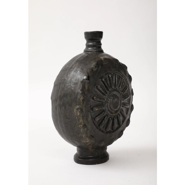 1960's Modernist French Pottery Vase For Sale - Image 9 of 12