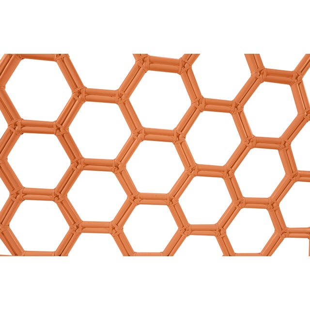 Add a touch of modern charm to your bedroom with the beautifully crafted Honeycomb bed. Handcrafted from natural rattan...