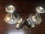 Gorham Silver Co. Gorham Sterling Silver Weighted Gadrooned Candleholder Pair W/ Glass Hurricanes For Sale - Image 4 of 10