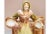 Lovely country satin finish Amphora Porcelain Figural Vase of a flower girl holding baskets. Base marks: impressed crown;...