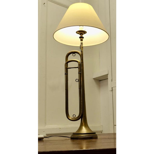 Vintage Table Lamp in Brass, 1960 For Sale - Image 3 of 9